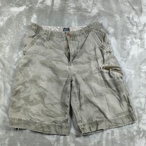 Vintage Quicksilver Cargo Shorts Mens 32 Camo Distressed Y2K Surf Skater Wave